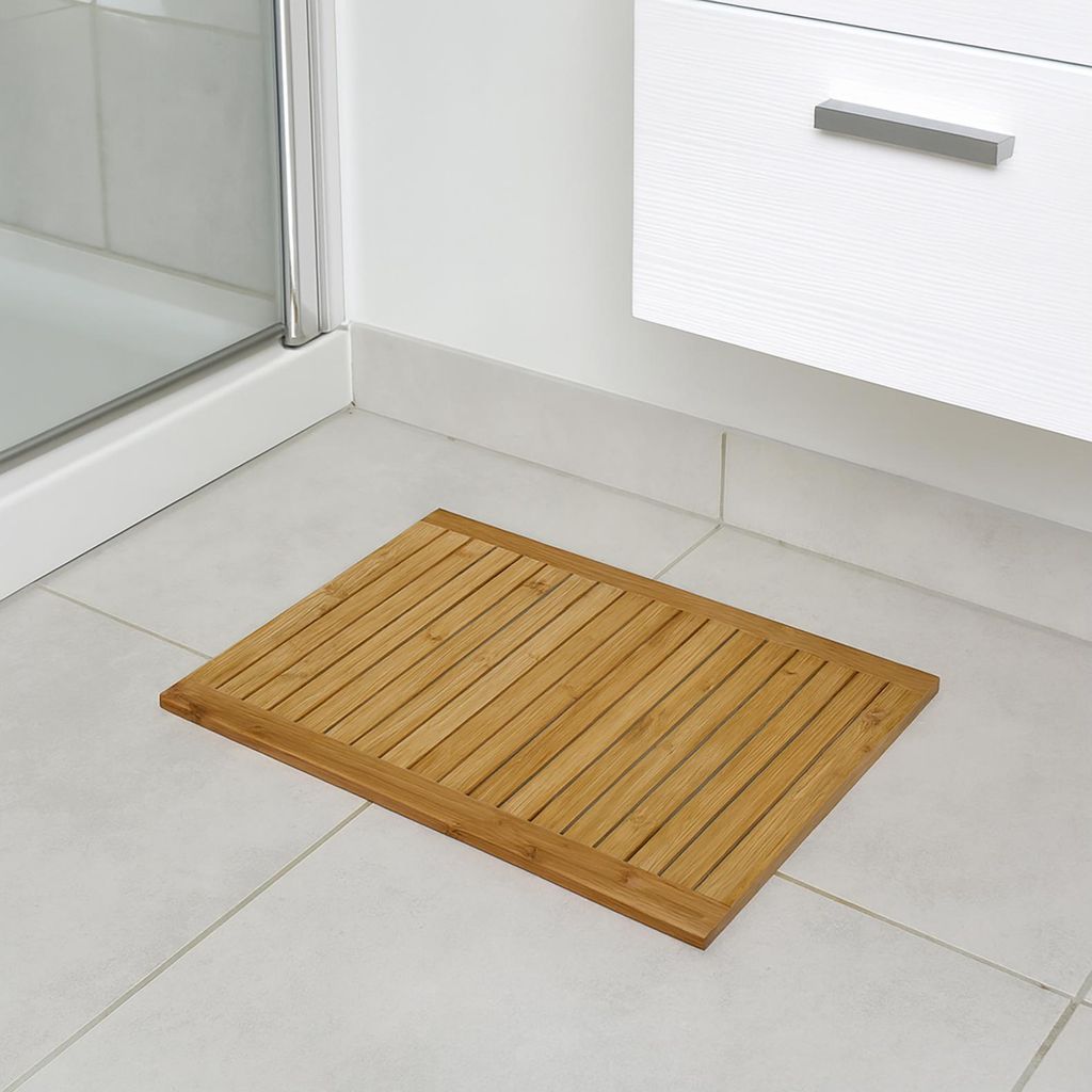 Bambus Dusch- & Wannenmatte Antirutsch 60,5x45x2 cm