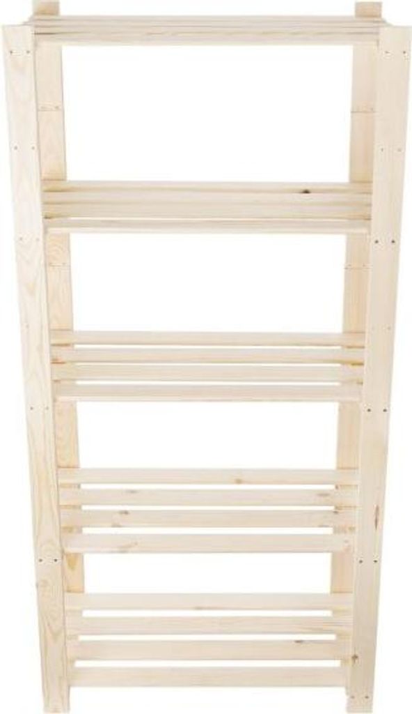 STOLMAK Dřevěný regál 80 × 170 × 38 cm přírodní, masivní Obrázek produktu 