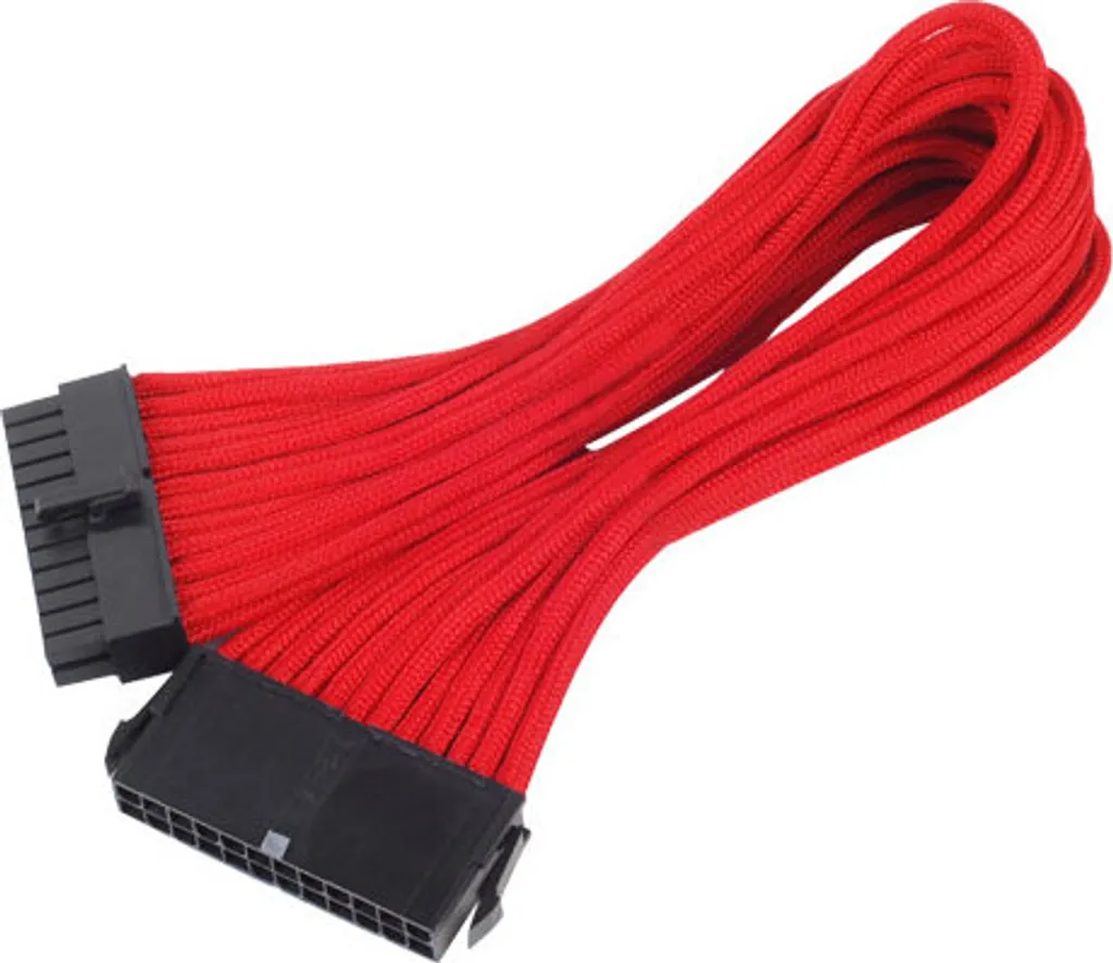 Prolunga ATX 24-Pin SilverStone SST-PP07-MBR Rossa 300mm | Modding PC