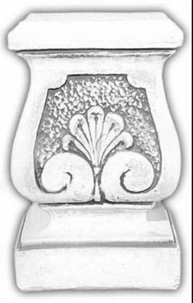 Socle pour sculpture extérieure de 45cm pour aménagement parc