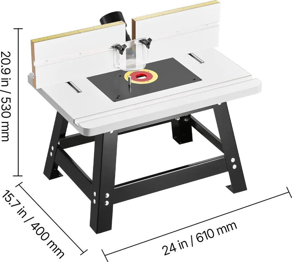 Support Défonceuse avec Table MDF 610x400mm pour Coupe Précise et Nette - 8