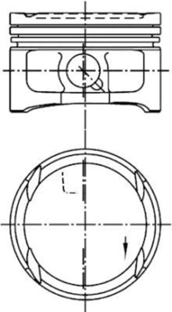 Piston KOLBENSCHMIDT 99563620 pour Golf IV et Passat 3B - OE 036107107CN