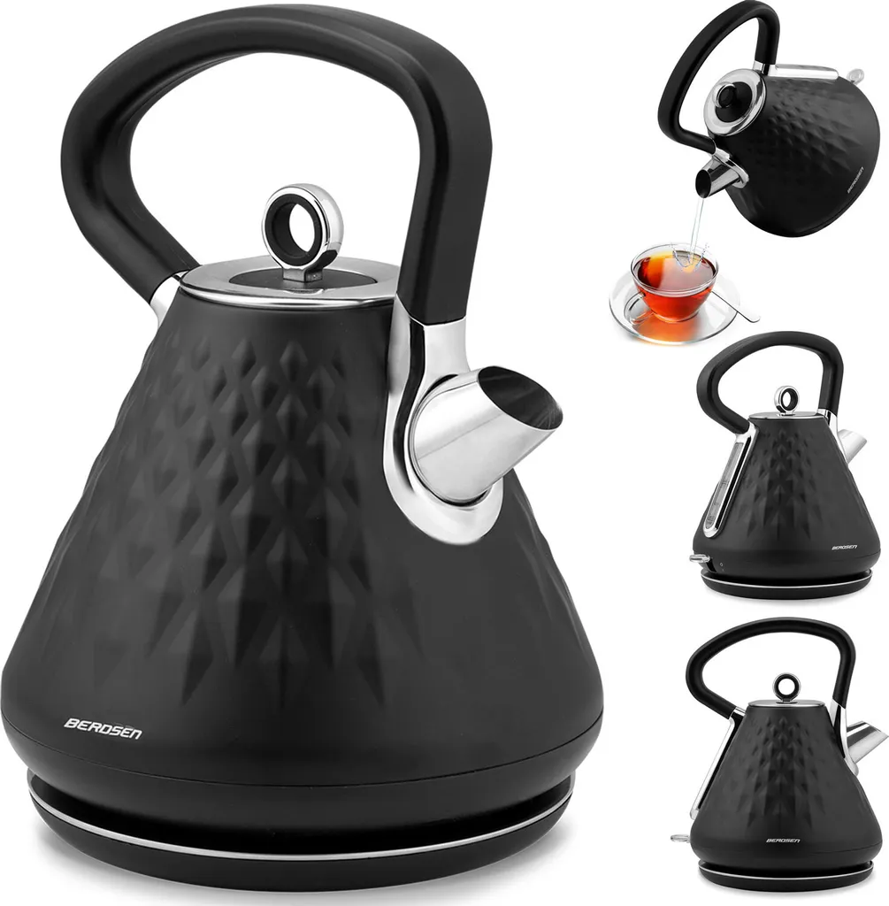 Bouilloire 1,7L Berdsen BD-700 silencieuse et sans calcaire pour l'eau