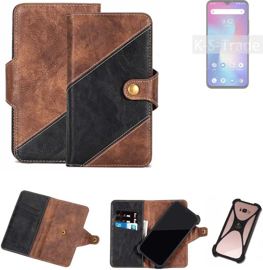 K-S-Trade Handyhülle Schutzhülle Bookstyle Case kompatibel mit UMIDIGI Power Klapphülle Cover Hülle Schutztasche 1x