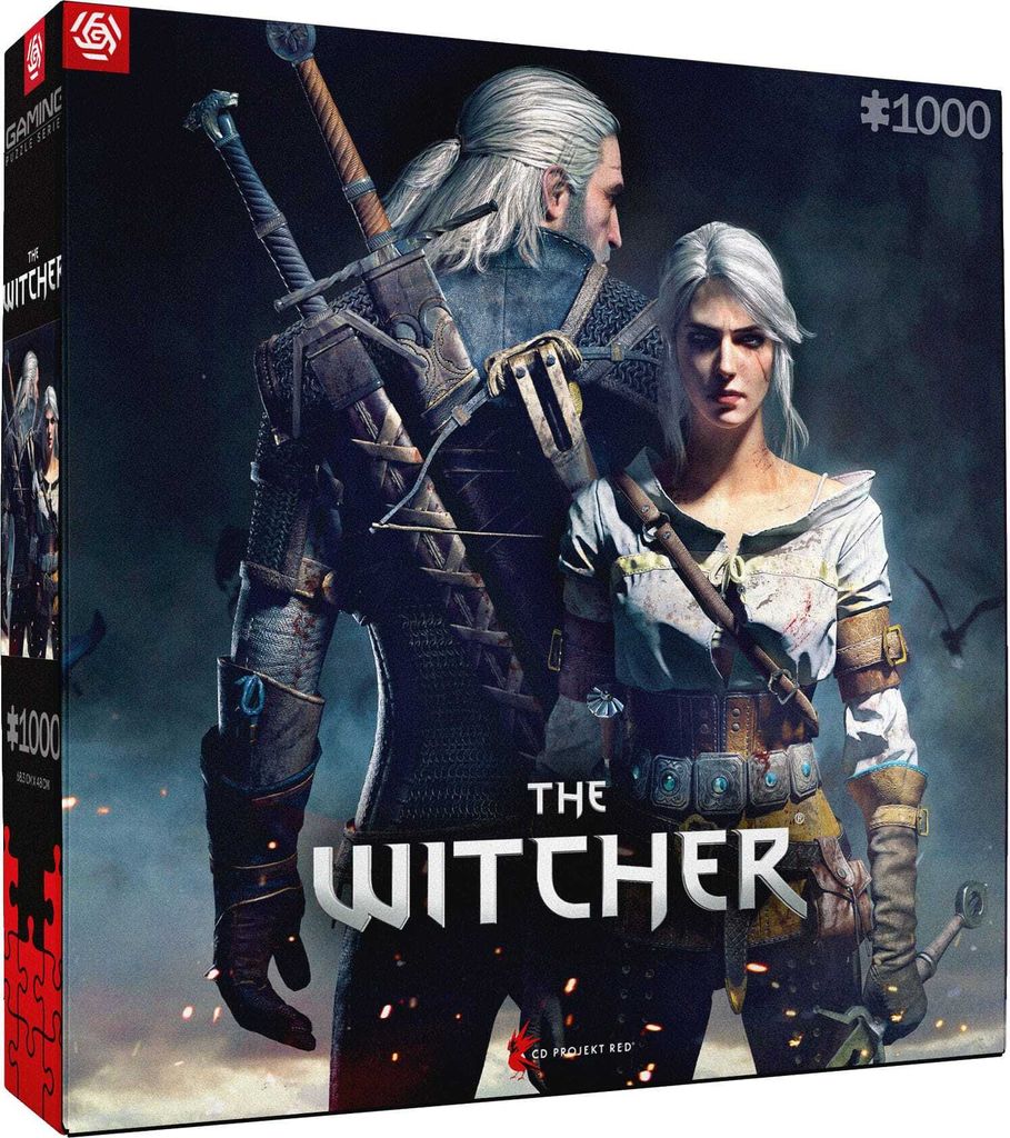Puzzle 1000 dílků: Zaklínač Geralt a Ciri Obrázek produktu 