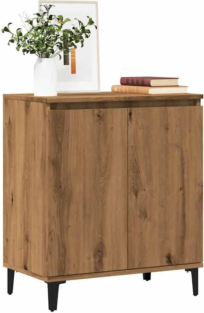 vidaXL Credenza Artisan in rovere 60x35x70 cm materiale a base di legno