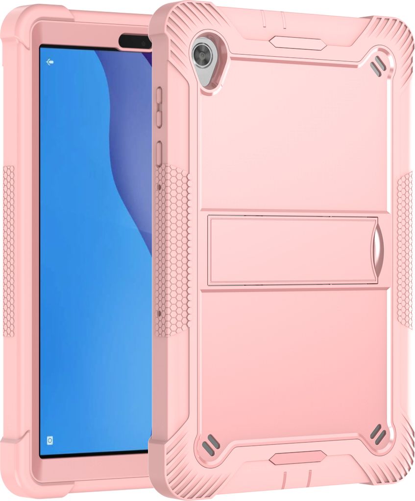 Schutzhülle für Lenovo Tab M10 HD Gen 2 TB-X306F/TB-X306X 10,1" 2020 Robust Hybrid Tablet Hülle mit Ständer Roségold