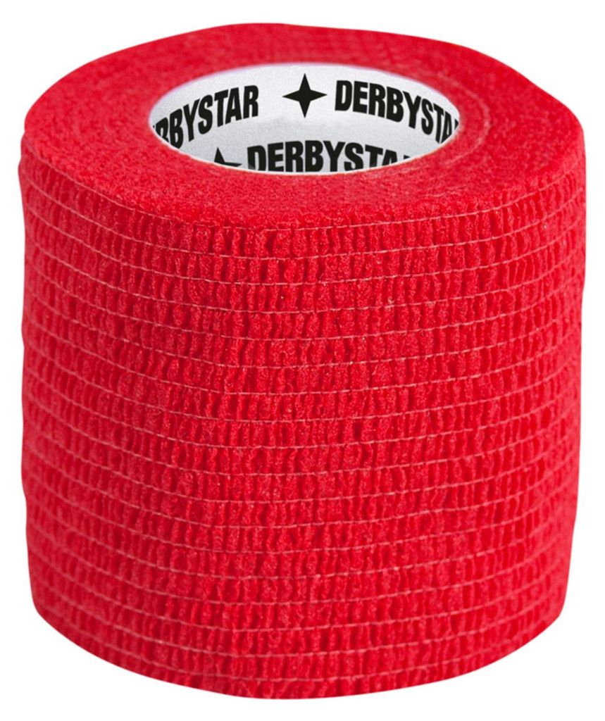 DERBYSTAR Stutzen Wrap 4er-Pack v23, Gr.5cm x 4,5m, rot Obrázok produktu 