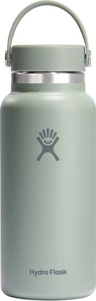Gourde de randonnée Hydro Flask 945ml verte pour camping et trekking
