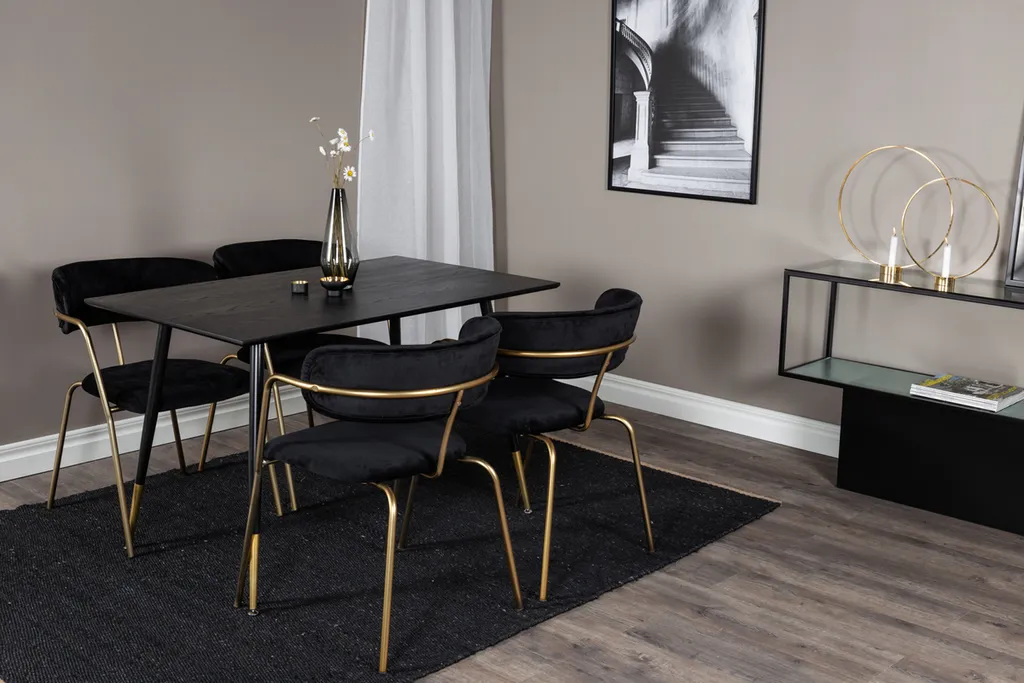 Table à manger Dipp noire 85x120cm : finis les problèmes d'espace restreint - 9