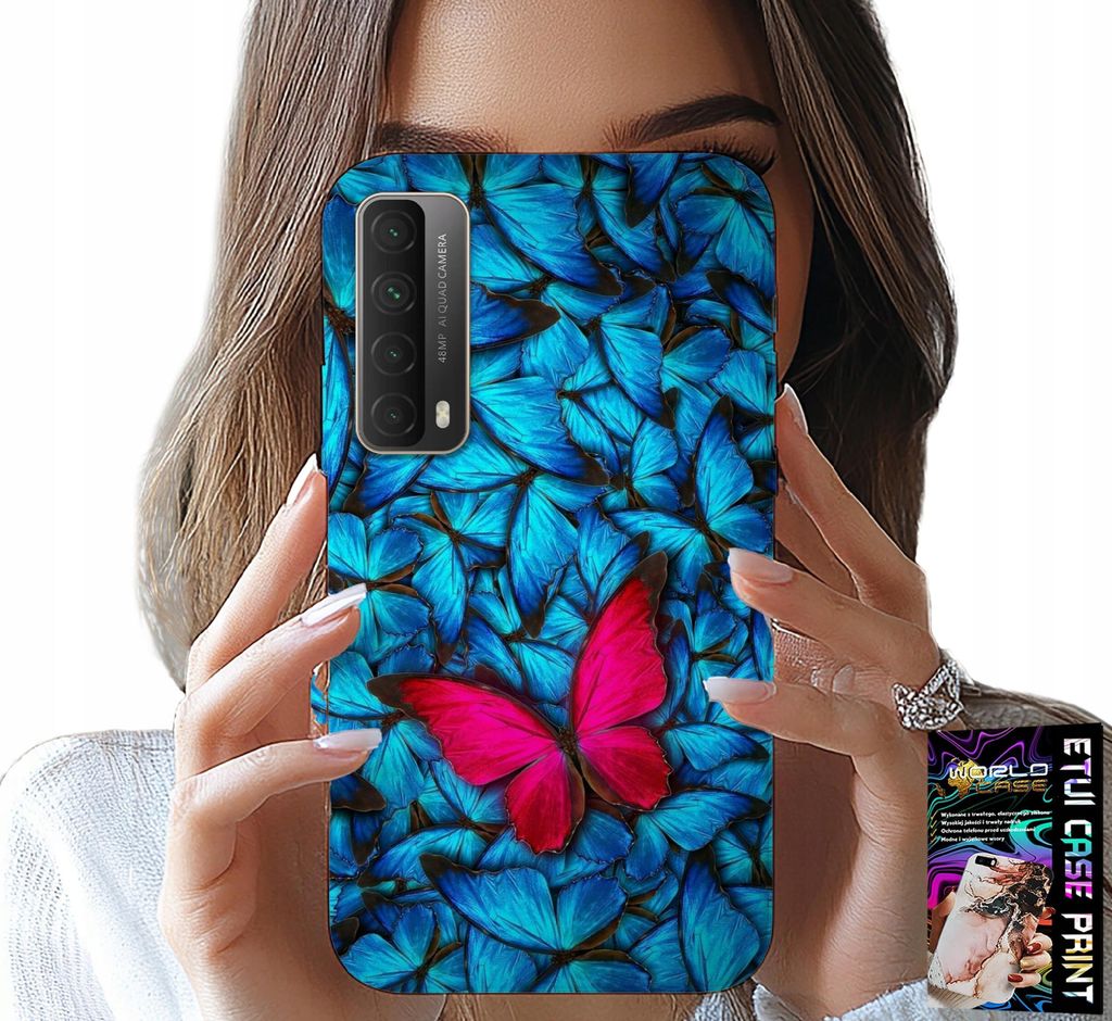 Etui Für Huawei P Smart 2021 - Blauer Schmetterling, Schmetterling, Feminine Designs