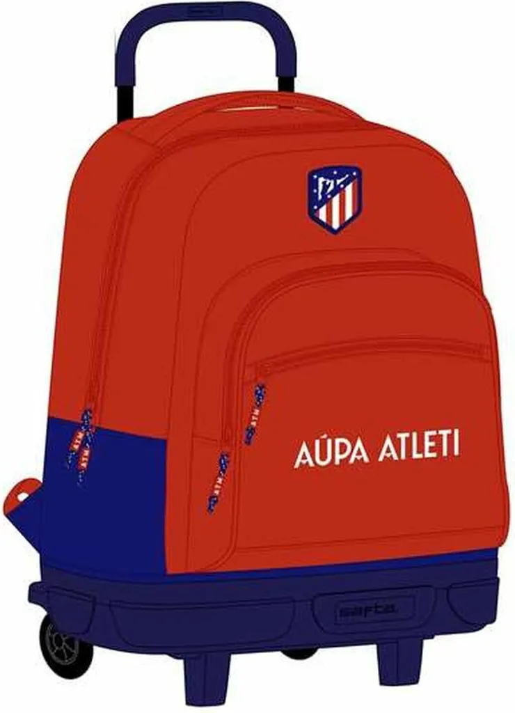 Zaino Trolley Safta Atletico De Madrid Rosso - Scuola e Tempo Libero