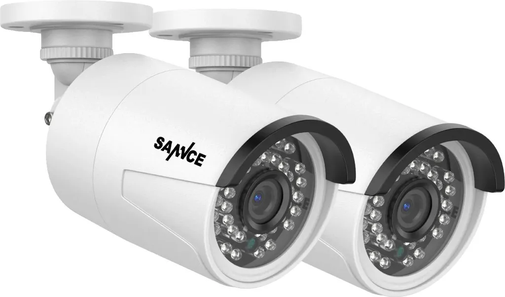 Caméra Surveillance CCTV 5MP IP66 : Vision Nocturne et Détection