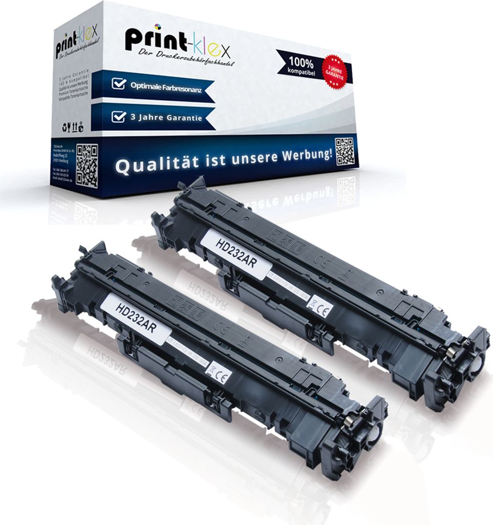 2x Print-Klex Alternative Trommeleinheiten kompatibel für HP LaserJet Pro M 203 dw M 203 Series M 220 Series CF 232A 32A CF-232A CF232A Drum Tromm...
