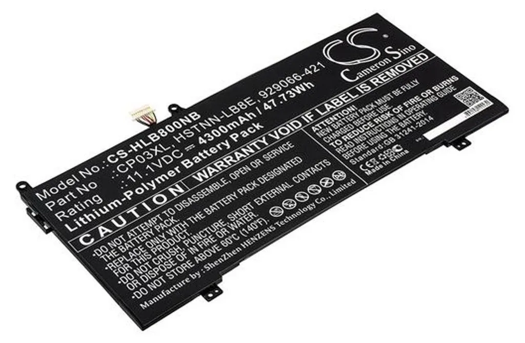 Batterie HP Spectre x360 13 Convertible - Haute Capacité 11.55V 57Wh