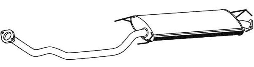 VEGAZ TS-477 Mittelschalldämpfer Schalldämpfer für TOYOTA RAV 4 IV (ZSA4, ALA4)