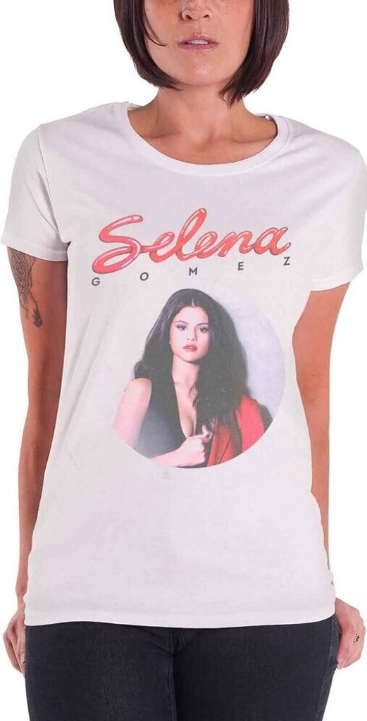 Selena Gomez - "80 ́s Glam" T-Shirt für Damen RO6078 (S) (Weiß)