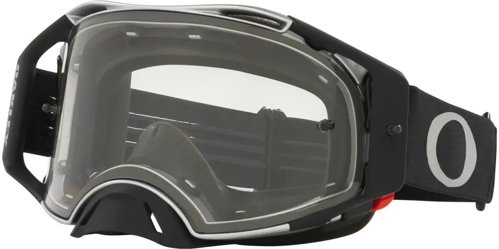 Lunettes motocross Oakley Airbrake Clear noir et gris taille unique
