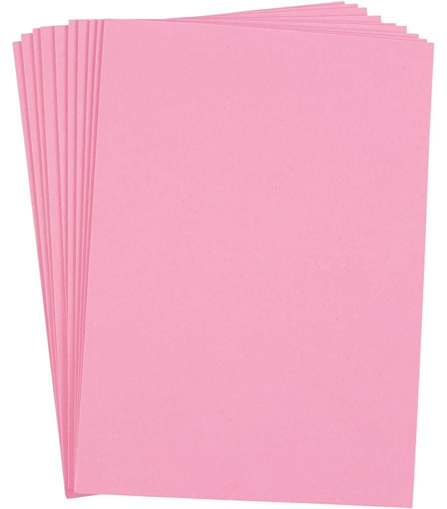 Moosgummi , A4, Blatt 210x297 mm, Dicke 2 mm, Rosa, 10 Bl./ Produktbild 