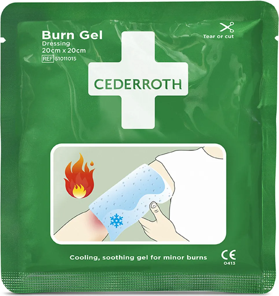 Compresse Burn Gel Cederroth 300x400 mm Refroidissement Rapide Peau