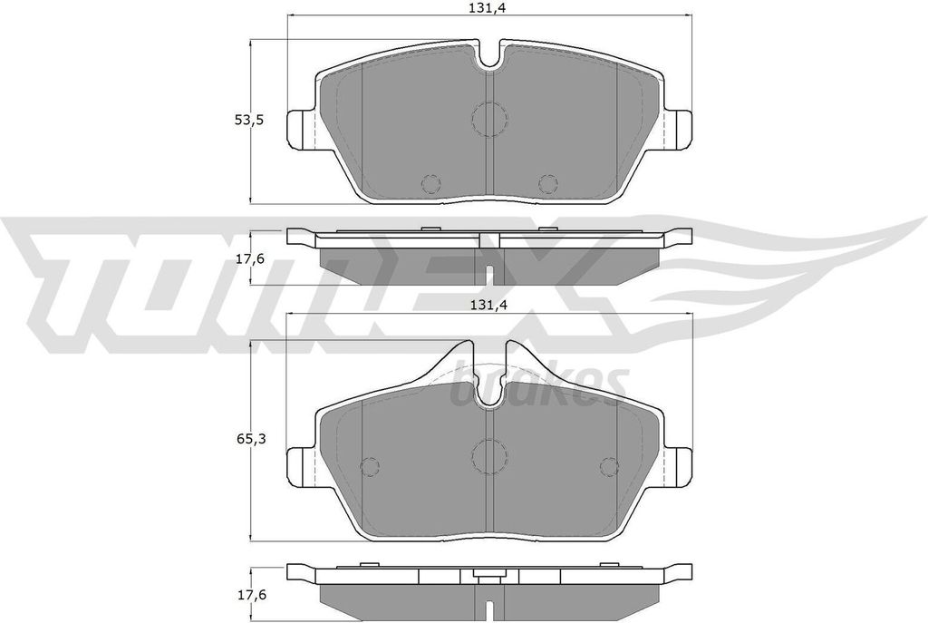 TOMEX brakes Bremsbeläge Satz Vorne Bremsklötze für BMW 1 Schrägheck (E87) TX 14-33