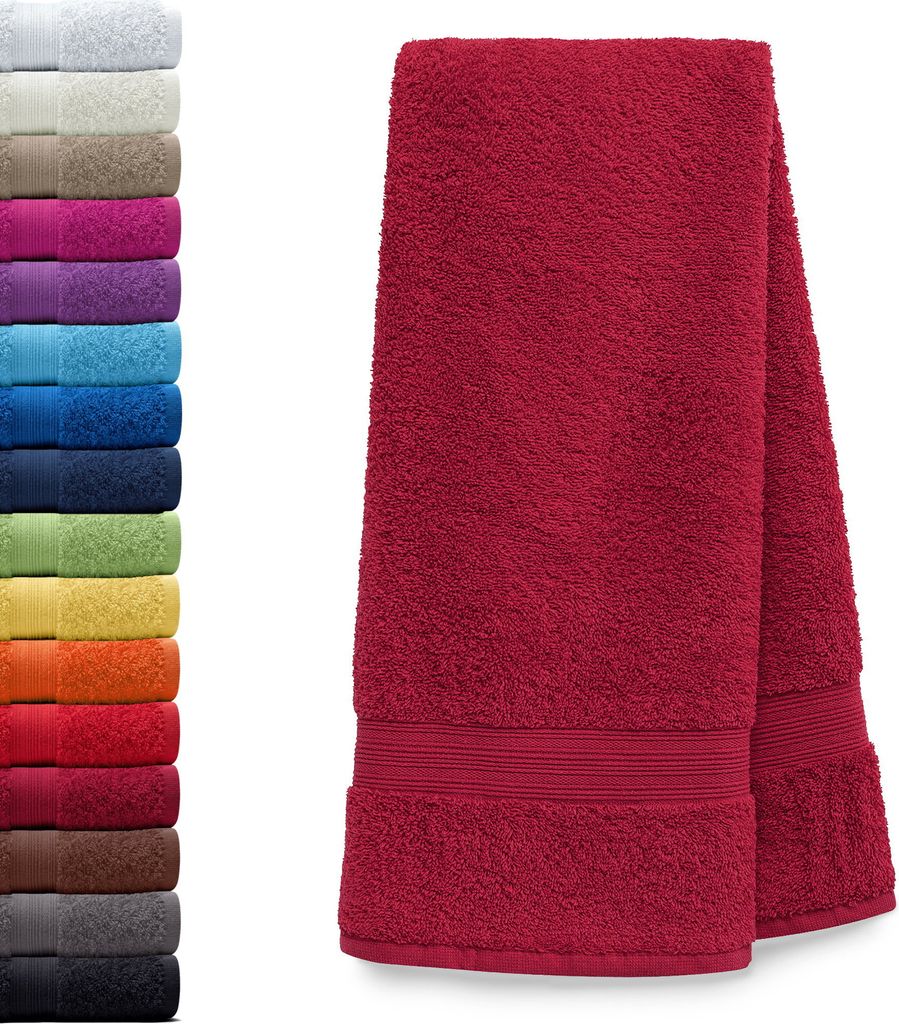 AR Line ARIZONA Handtuch-Serie – 500 g/m² Frottier in 9 Größen verfügbar, Größe: Saunatuch XXL 100x200 cm, Farbe: Burgund