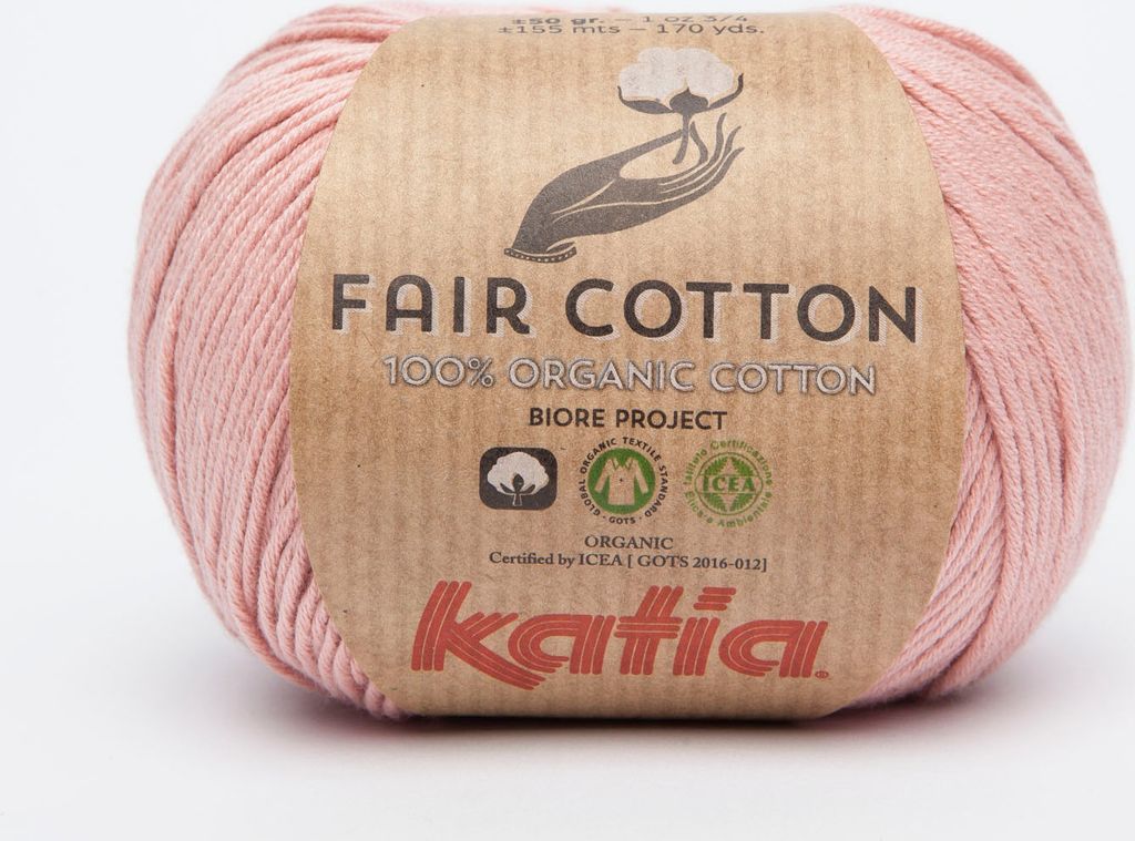 Katia Fair Baumwolle 13 Light Pink Strickgarn