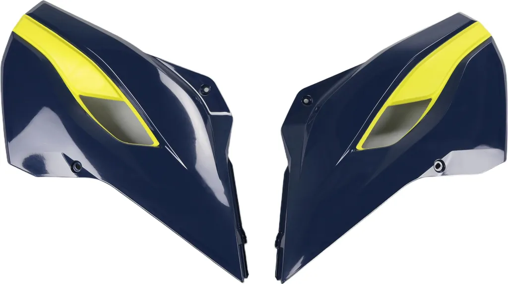 Cache-radiateur UFO pour Husqvarna : Réparez vos Plastiques Cassés Bleu