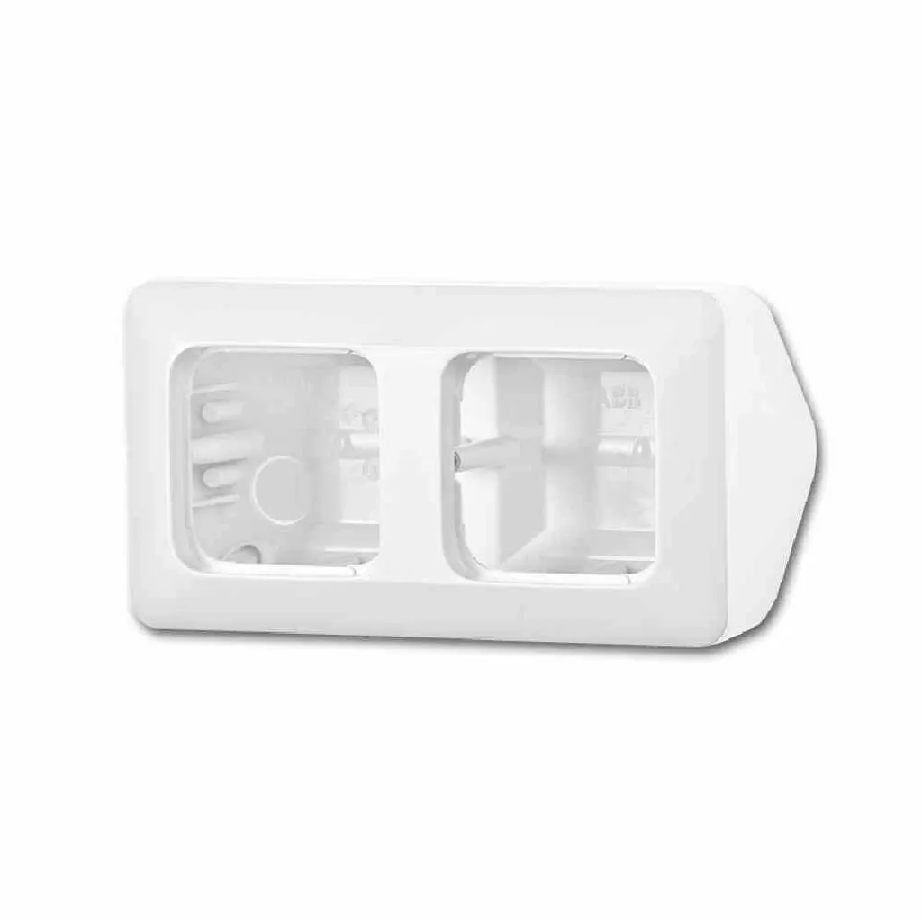 Boîtier Double pour Installation Électrique en Saillie Reflex SI Blanc - 2