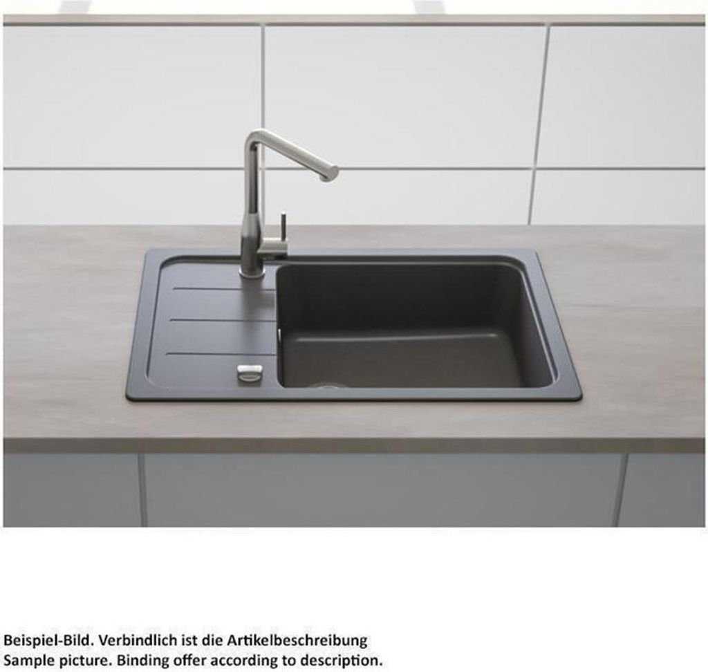 Spüle Schock Formhaus D-100LS-A 780 x 500 mm nero Produktbild 8