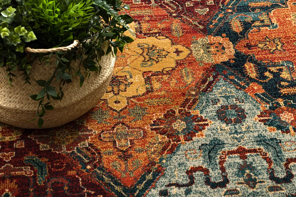 Tapis en laine OMEGA Torino oriental rouge rubis chic - 170x235 cm