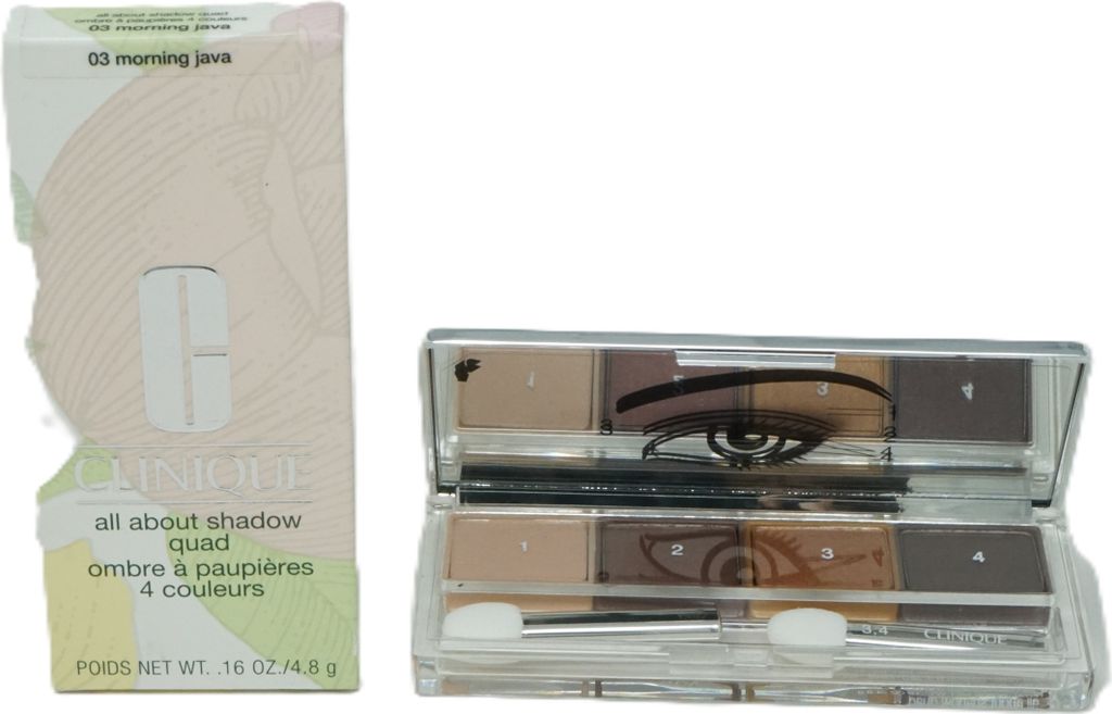 Clinique all about shadow quad Lidschatten-Quartett 03 morning java 4,8 g