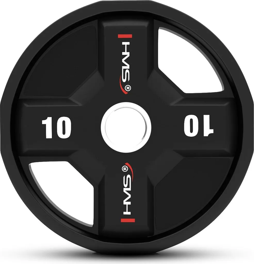 Poids olympique en polyuréthane 10 kg CPU pour musculation intensive