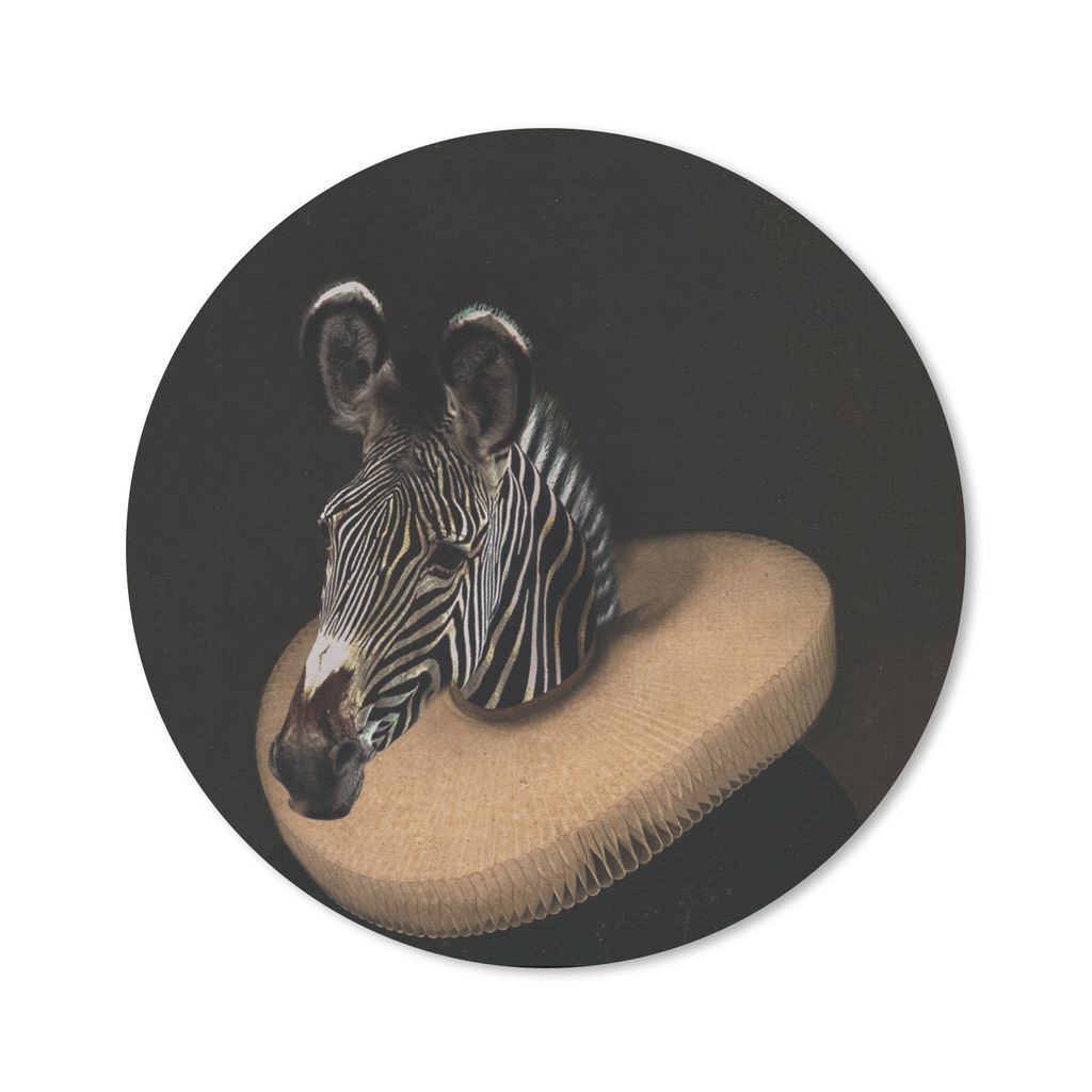 MuchoWow Mauspad Mousepad Zebra - Kunst - Kleidung 40x40 cm - Mousepads - Maus Mat - Pad - Mausunterlage - Schreibtisch Accessoires