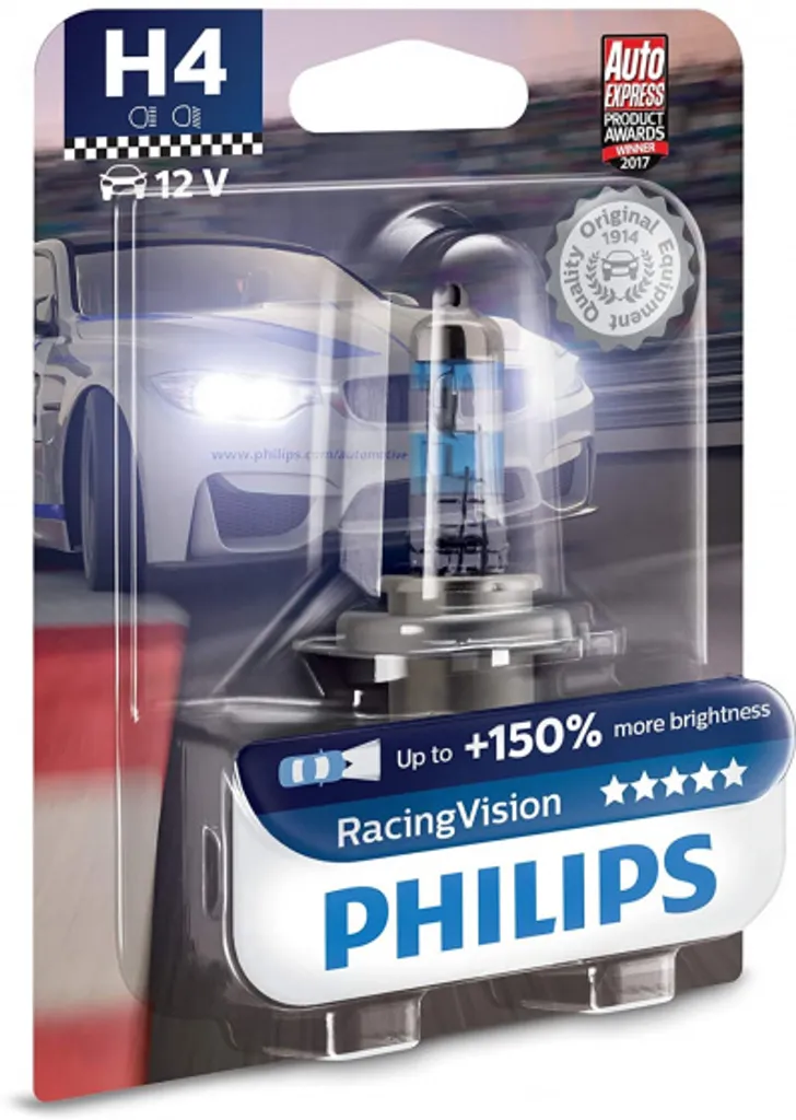 Lampe pour voiture H4 RacingVision pour remplacer un phare usé 12V