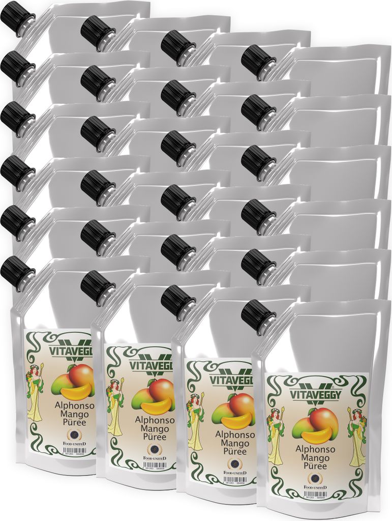 VITAVEGGY INDISCHE-MANGO-FRUCHT Früchte-Püree 24x 1kg ohne Produktbild 