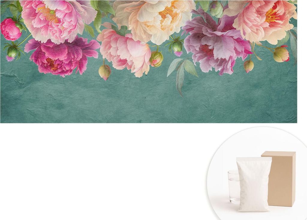 Fototapete - Wandbilder für Wohnzimmer - 208x146 cm - Dekorative Wandfolie - Modernes Design für Wanddekoration - Tapeten für Innenräume - Flor...