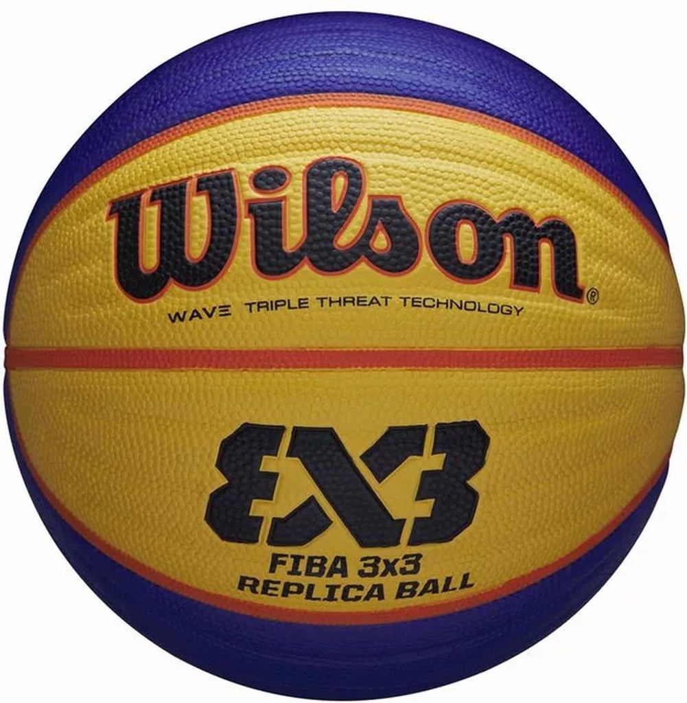 Basketball Wilson Replica FIBA 3x3 Bleu/Jaune/Orange Image du produit 
