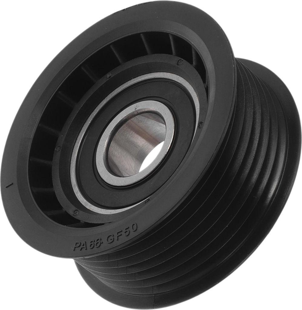 Spannrollen-Umlenkrolle für Mercedes-Benz S-Klasse 1999-2013 Keilrippenriemen-Spannrolle Umlenkrolle Nr.0002020719 Kunststoff Schwarz 1 Stück