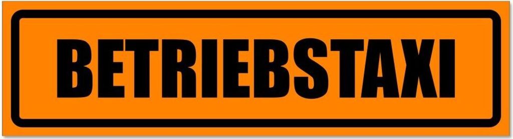 Betriebsta x i invertiert - Hinweis Aufkleber Sticker für Auto, Kfz, Fahrrad, PKW, LKWOrange - Schwarz - 45 x 12 cmBetriebsta x i invertiert - Hin...