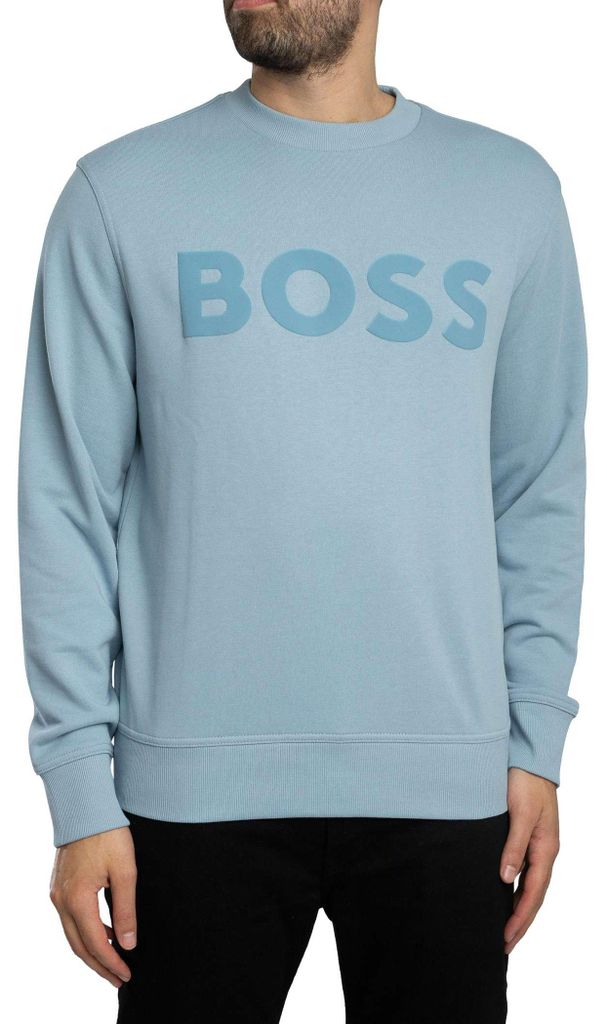 BOSS Basic Crew Sweatshirt, Blau S