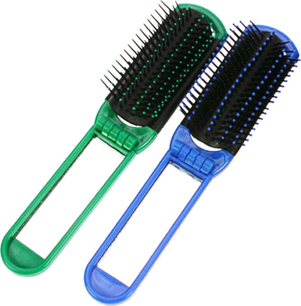 Hairbrush with Mirror Travel Brush Set
