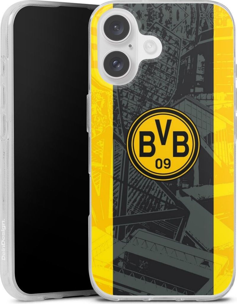 DeinDesign Handyhülle für Apple iPhone 16 Silikon Hülle Case Smartphone Schutzhülle BVB Borussia Dortmund Stadion