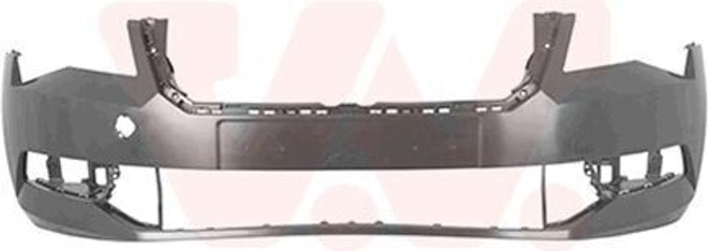 VAN WEZEL Stoßstange Stoßfänger für SKODA SUPERB Kombi (3V5) Glatt Schwarz 7638570