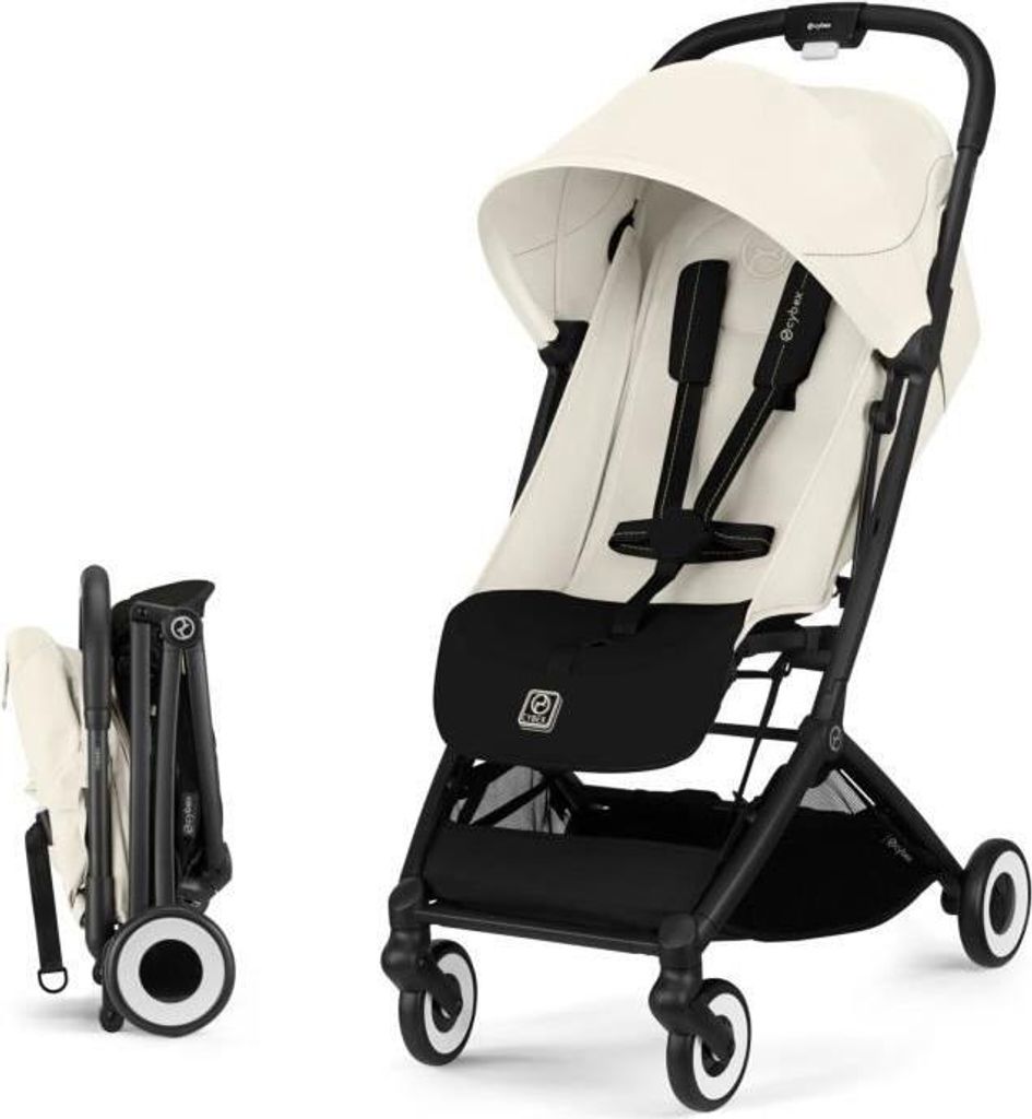 Kinderwagen, CYBEX Orfeo, Ultra Kompakt, Canvas White, 0-4 Jahre (bis 22 kg), Flugzeugtauglich