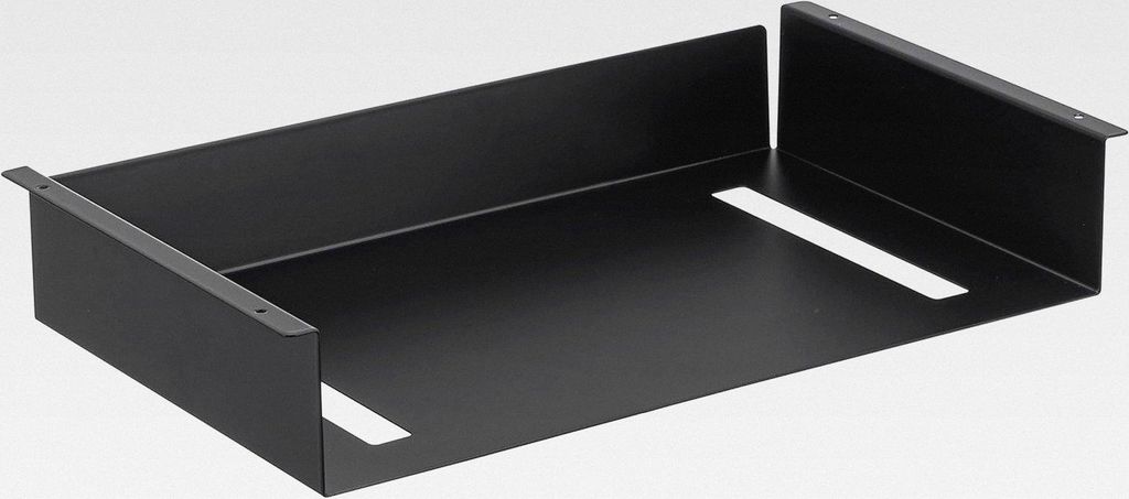 Tower Untertisch-Regal, schwarz, Stahl, minimalistisch, 44 x 24.5 x 7 cm