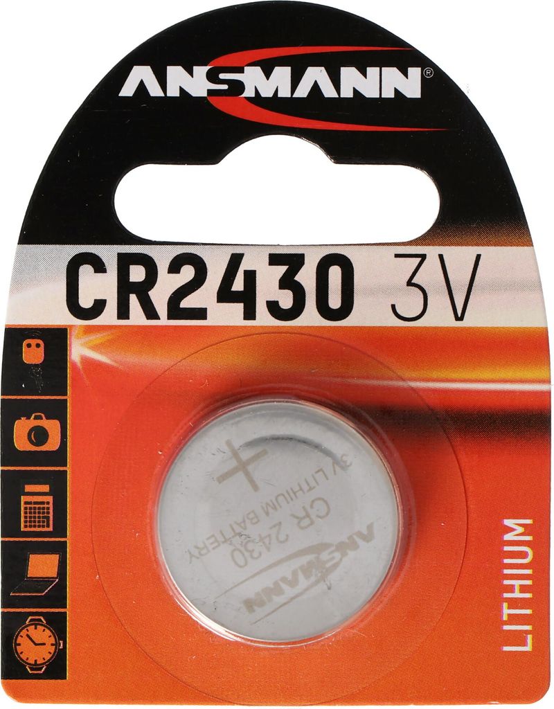 Ansmann CR2430 3 Volt Lithium Batterie 3,0 x 24,5 mm 270mAh