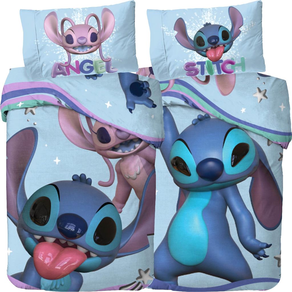 Lilo & Stitch Bettwäsche Angel & Stitch Linon / Renforcé Produktbild 