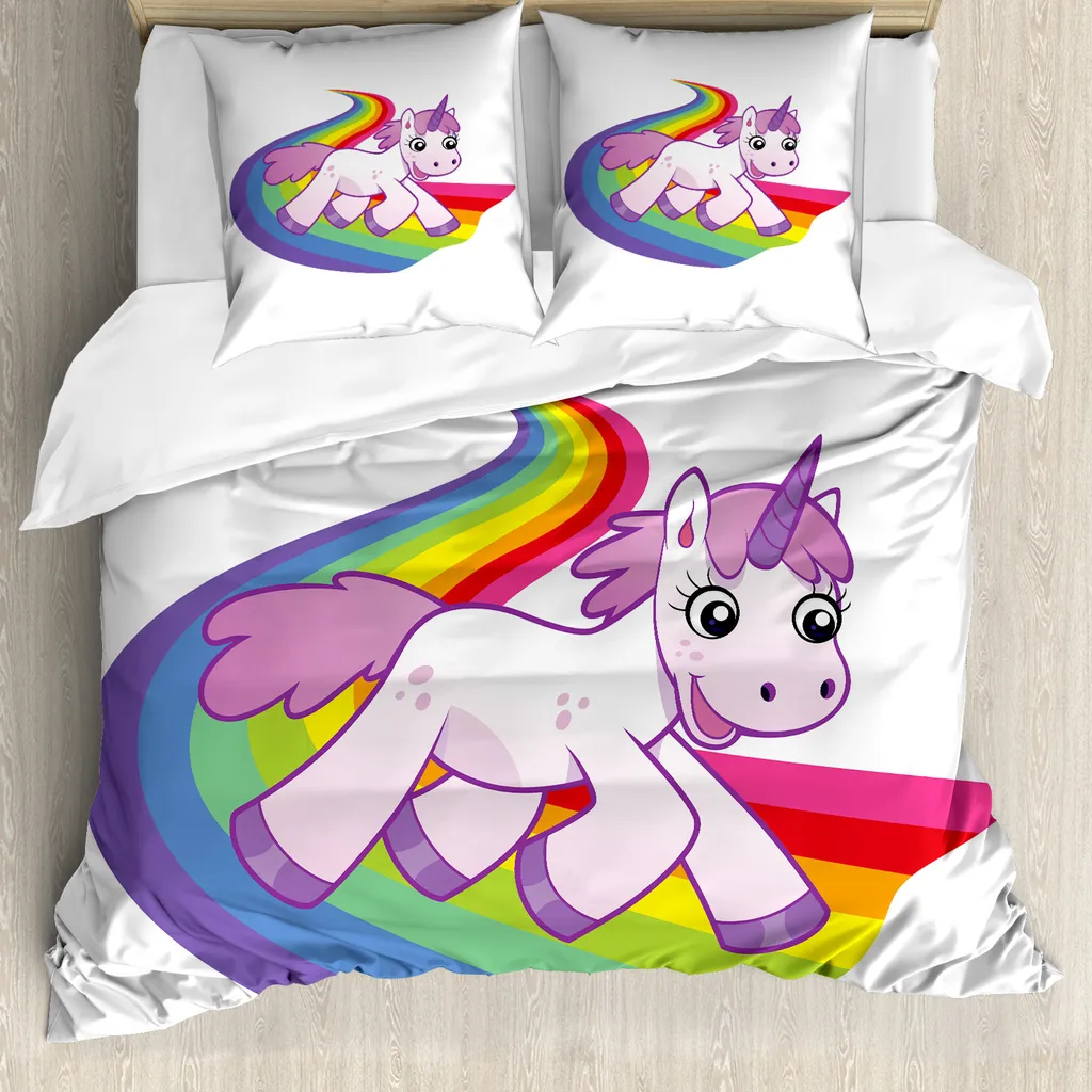 Linge de lit fée créature magique 155x220 cm idéal pour chambre fille