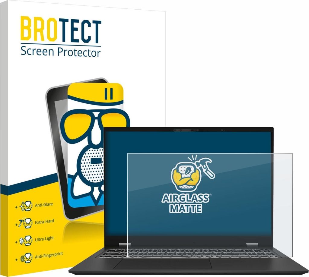 BROTECT Entspiegelungs Schutzglas für MSI Prestige 16 AI Evo B1M Schutzfolie Panzer Folie Glas Display Schutz matt
